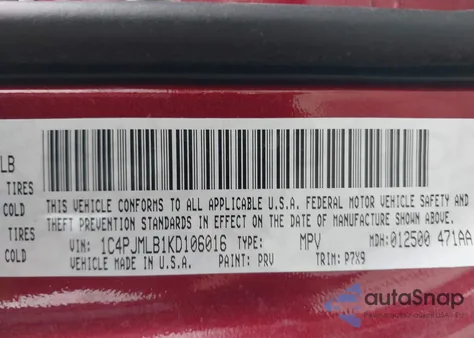 2019 Jeep Cherokee Latitude Plus 4X4 из США, поврежденный, VIN 1C4PJMLB1KD106016